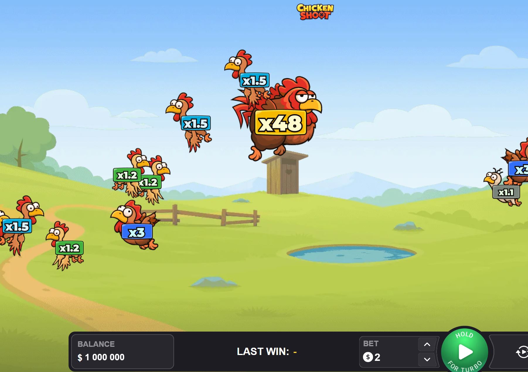 Как начать играть в Chicken Shoot на деньги